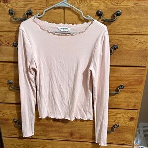 Double Zero Soft Pink Long Sleeve Top